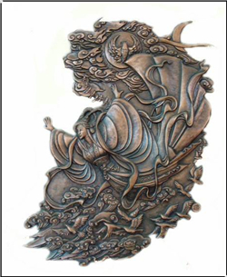 飛天鍛銅浮雕 飛天鍛銅浮雕