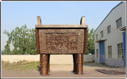 大型人物銅鼎鑄造 大型人物銅鼎鑄造