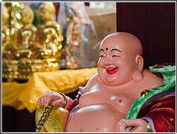 彩繪彌勒佛銅像 彩繪彌勒佛銅像