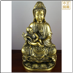 銅送子觀音佛像 銅送子觀音佛像