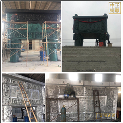 大型純銅鼎安裝 大型純銅鼎安裝