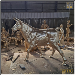 風水黃銅牛擺件