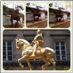 鑄銅關(guān)公 小區(qū)景觀銅馬雕塑鑄造廠家