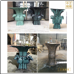 鑄銅關公 制作吉祥銅鼎小擺件