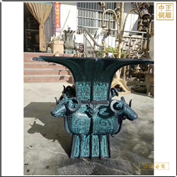 鑄銅關公 企業誠信鼎鑄造