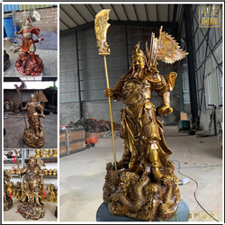 大型看書銅關公 大型看書銅關公