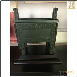 鑄銅關公 仿古圓銅鼎