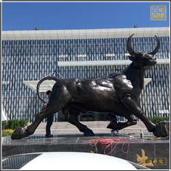 鑄銅關公 大型鎏金銅牛定制價錢