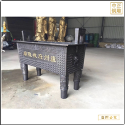 鑄銅關(guān)公 銅鼎工藝品