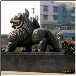 鑄銅關(guān)公 廠家批發(fā)銅貔貅擺件