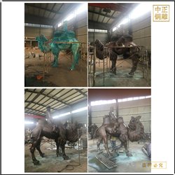 鑄銅關(guān)公 2米駱駝鑄造廠家