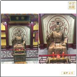 鑄銅關公 古代黃帝雕塑