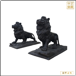 鑄銅關公 仿古家用別墅獅子定做