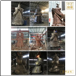鑄銅關公 古代人物雕塑鑄造廠