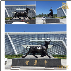 鑄銅關公 大型鑄銅牛雕塑廠家