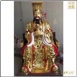 鑄銅關公 小型玉皇大帝擺件鑄造