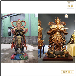 鑄銅關公 大型室外韋馱佛像鑄造