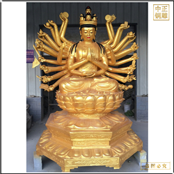 鑄銅關(guān)公 彩繪千手觀音菩薩