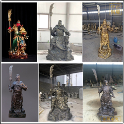 鑄銅武財神雕塑 鑄銅武財神雕塑