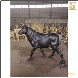 鑄銅關(guān)公 大型五米銅牛雕塑