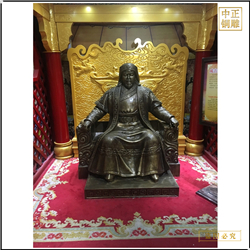 鑄銅關(guān)公 人物銅像加工