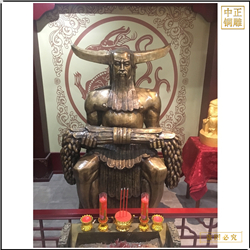 鑄銅關(guān)公 道教神農(nóng)大帝人物銅像