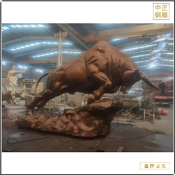 鑄銅關公 廣場公園商業街銅牛擺件鑄造