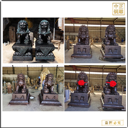 鑄銅關(guān)公 兩米故宮銅獅子定做