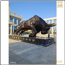 鑄銅關公 室外開荒銅牛制作