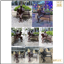 鑄銅關公 可加工步行街人物雕塑廠家