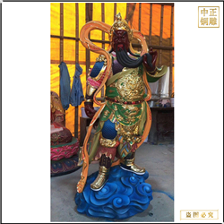 純銅關公神像擺件 純銅關公神像擺件