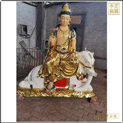 文殊普賢銅佛像 文殊普賢銅佛像