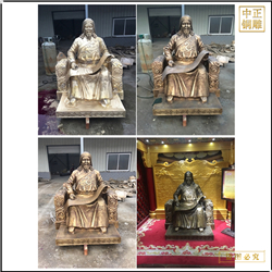 鑄銅關公 蒙古族忽必烈人物雕塑鑄造