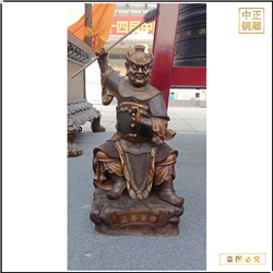 鑄銅關公 監齋菩薩銅雕塑價格