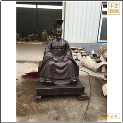 鑄銅關公 古代人物銅雕塑制作