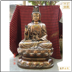 鑄銅關公 大型銅觀音菩薩雕塑廠家