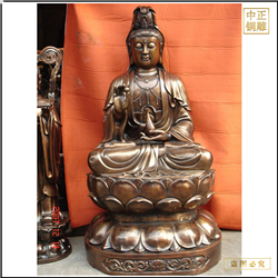 鑄銅關公 滴水觀音雕塑