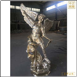 鑄銅關公 西方人物雕塑擺件