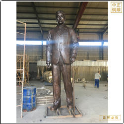 鑄銅關公 熊希齡雕塑站像鑄造