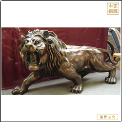 鑄銅關(guān)公 紫銅大明獅鑄造廠家