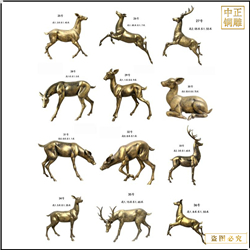 鑄銅關(guān)公 銅鹿雕塑批發(fā)價格