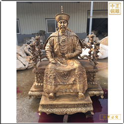 坐像乾隆皇帝銅雕塑鑄造廠(chǎng)