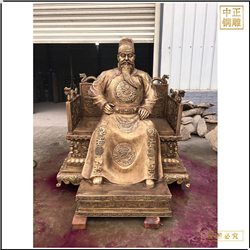 鑄銅關公 古代朱棣皇帝雕塑鑄造