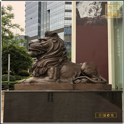 鑄銅關公 別墅庭院獅子擺件