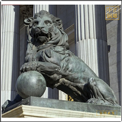 鑄銅關(guān)公 景區(qū)門(mén)口銅獅子來(lái)圖制作