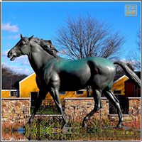 鑄銅關(guān)公 景觀銅馬雕塑擺件