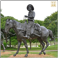 鑄銅關(guān)公 戶(hù)外騎馬人物銅雕像