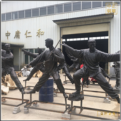 鑄銅關公 廣場現代人物銅雕擺件