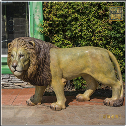 鑄銅關公 景區銅獅子雕塑