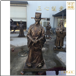 鑄銅關公 鑄銅人物戶外雕塑